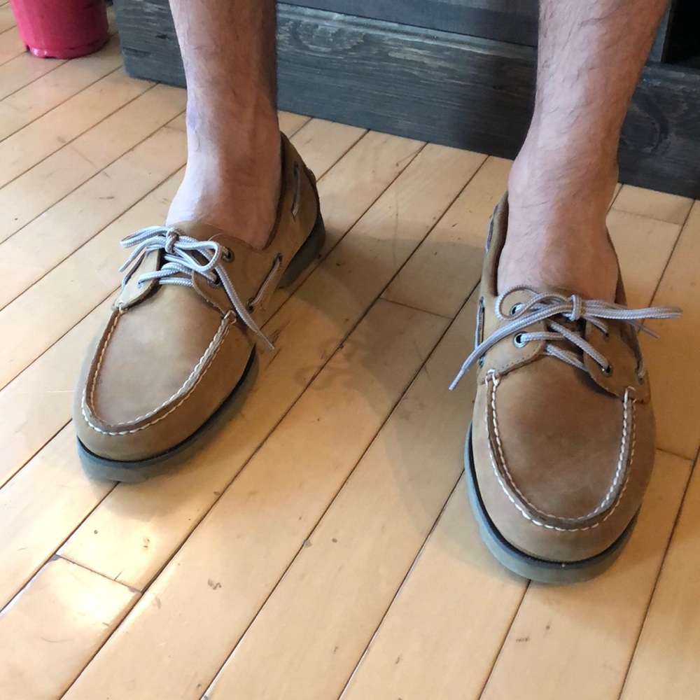 Mens Sperry Tan Topsiders - Size 9